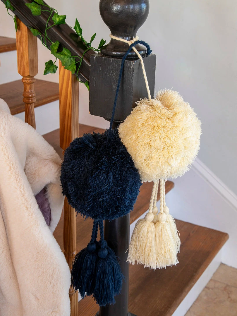 Natural Life Back To Campus Jumbo Pom Pom Tassel 10 Natural Life Back To Campus Jumbo Pom Pom Tassel