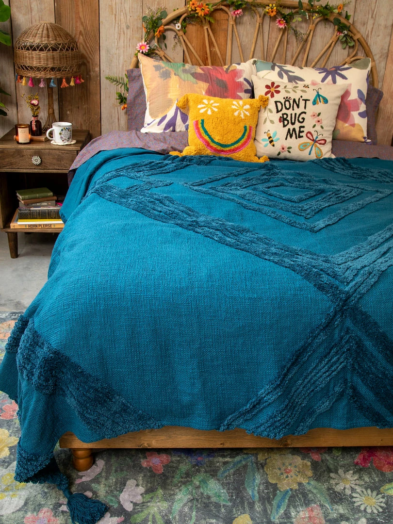 Natural Life Diamond Tufted Coverlet 3 Natural Life Diamond Tufted Coverlet