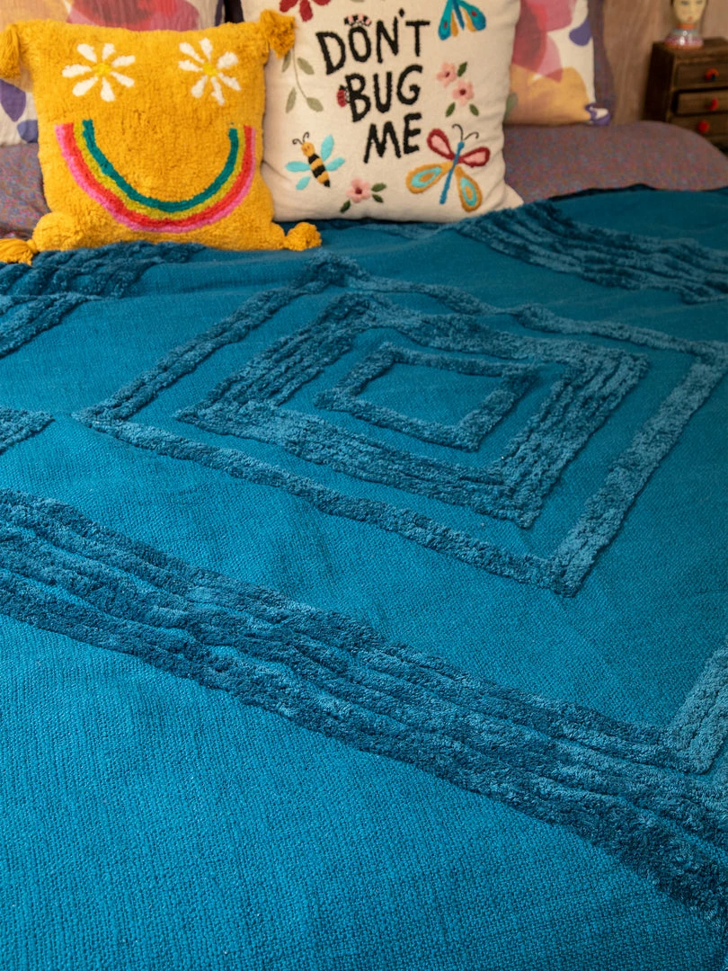 Natural Life Diamond Tufted Coverlet 4 Natural Life Diamond Tufted Coverlet