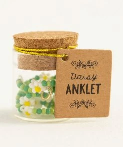 Natural Life Beaded Daisy Anklet Beach & Outdoors