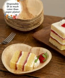 Natural Life Palm Leaf Plate Set Of 12