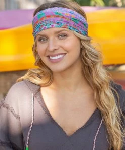 Natural Life Border Print Boho Bandeau Accessories