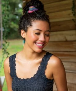 Natural Life Border Print Boho Bandeau Accessories