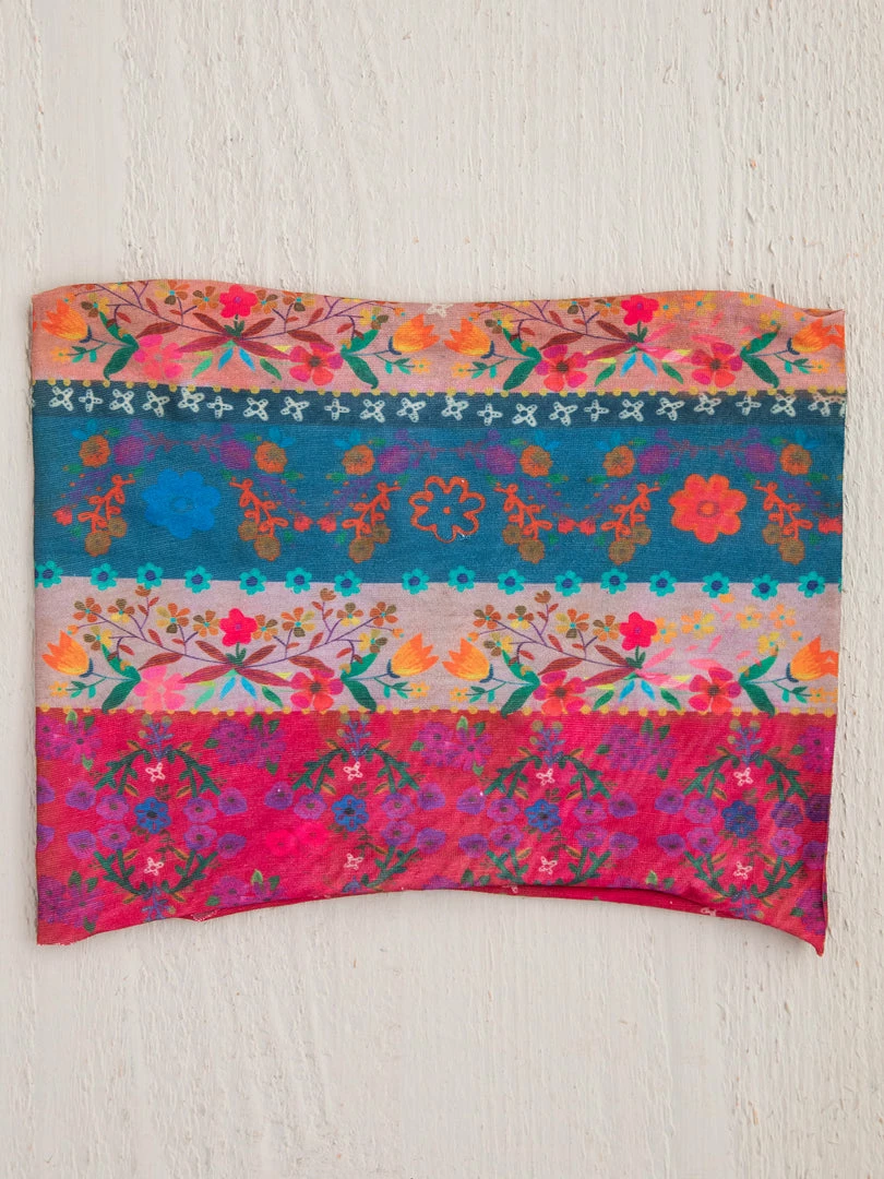 Natural Life Border Print Half Boho Bandeau 25 Natural Life Border Print Half Boho Bandeau