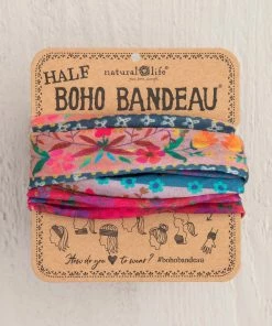 Natural Life Border Print Half Boho Bandeau 53 Natural Life Border Print Half Boho Bandeau