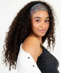 Natural Life Border Print Boho Bandeau Accessories