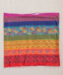 Natural Life Border Print Half Boho Bandeau 57 Natural Life Border Print Half Boho Bandeau