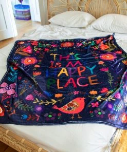 Natural Life Back To Campus Tapestry Blanket
