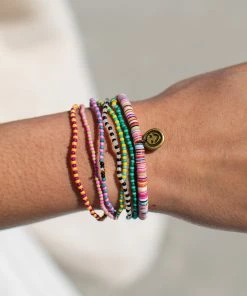 Natural Life Sequin Disc Charm Bracelet