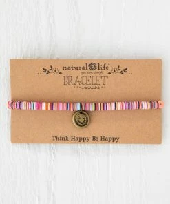 Natural Life Sequin Disc Charm Bracelet 7 Natural Life Sequin Disc Charm Bracelet