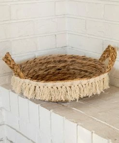 Natural Life Macrame Fringe Basket