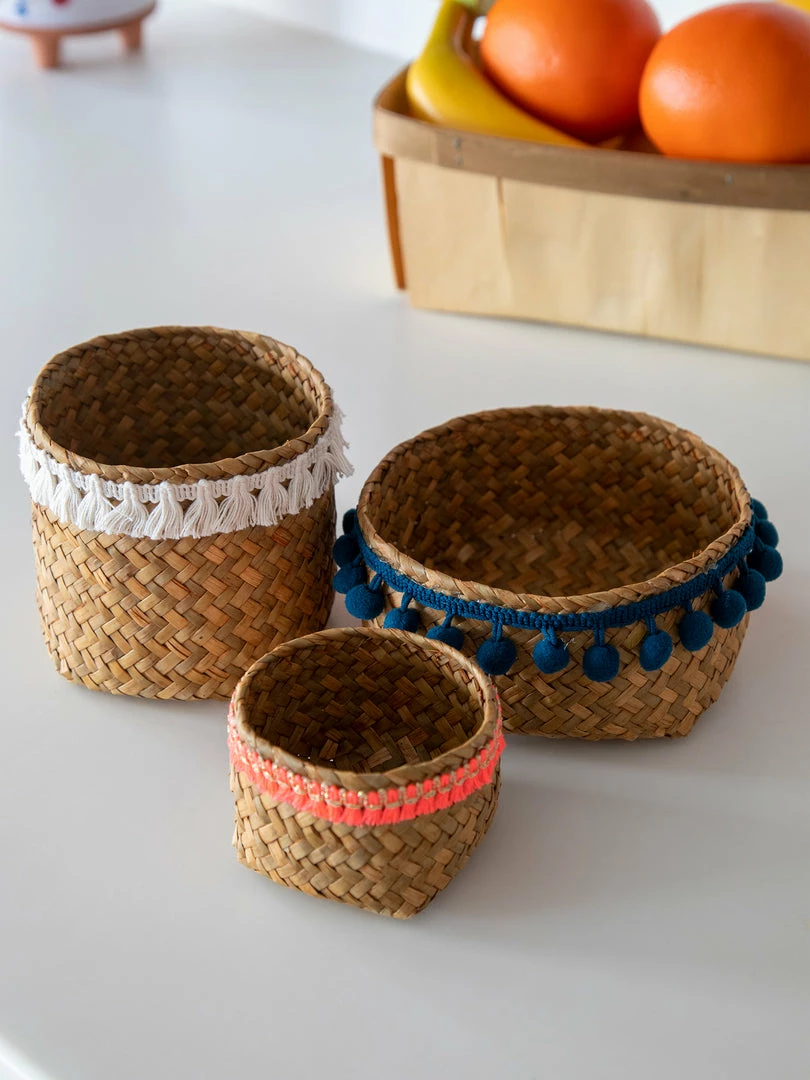 Natural Life Back To Campus Set Of 3 Small Woven Baskets 5 Natural Life Back To Campus Set Of 3 Small Woven Baskets