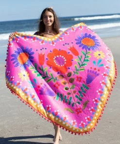 Natural Life Shaped Terry Cloth Towel Beach & Outdoors