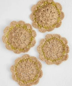 Natural Life Crochet Coaster Set