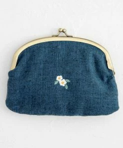 Natural Life Embroidered Coin Purse Back To Campus