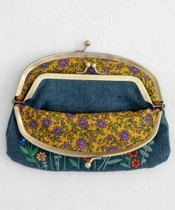 Natural Life Embroidered Coin Purse Back To Campus