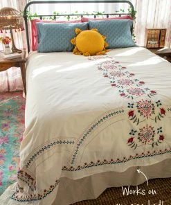 Natural Life Back To Campus Embroidered Coverlet 21 Natural Life Back To Campus Embroidered Coverlet