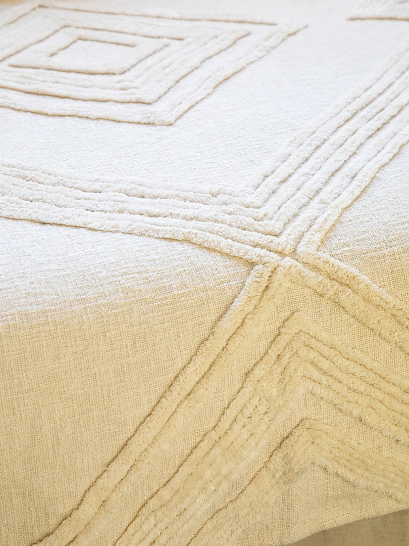 Natural Life Diamond Tufted Coverlet 7 Natural Life Diamond Tufted Coverlet