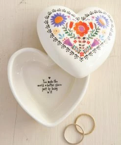 Natural Life FUN & GIFTS Heart Trinket Box