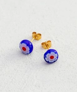 Natural Life Millefiori Bead Studs SUMMER SHOP 13 Natural Life Millefiori Bead Studs SUMMER SHOP