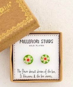 Natural Life Millefiori Bead Studs SUMMER SHOP 19 Natural Life Millefiori Bead Studs SUMMER SHOP