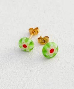 Natural Life Millefiori Bead Studs SUMMER SHOP 16 Natural Life Millefiori Bead Studs SUMMER SHOP