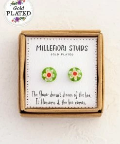 Natural Life Millefiori Bead Studs SUMMER SHOP 17 Natural Life Millefiori Bead Studs SUMMER SHOP