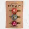 Natural Life Embroidered Hair Clip Set 1 Natural Life Embroidered Hair Clip Set