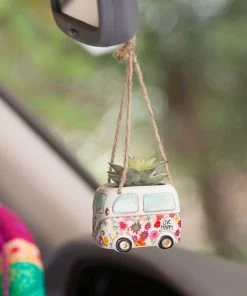 Natural Life Faux Succulent Car Charm
