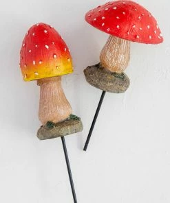 Natural Life Set Of 2 Garden Stakes Beach & Outdoors