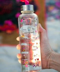 Natural Life Glass Water Bottle