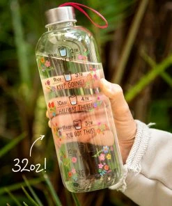 Natural Life Glass Water Bottle
