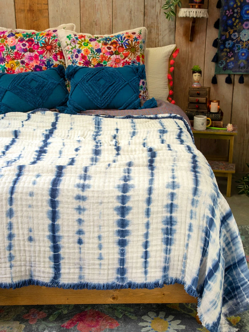 Natural Life Shibori Cotton Gauze Quilt Back To Campus 3 Natural Life Shibori Cotton Gauze Quilt Back To Campus