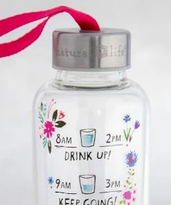 Natural Life Glass Water Bottle