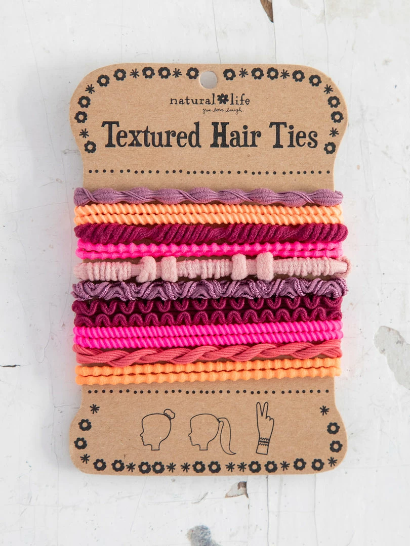 Natural Life Back To Campus Textured Hair Tie Set 6 Natural Life Back To Campus Textured Hair Tie Set