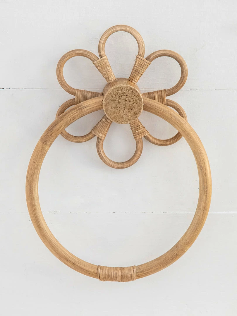 Natural Life Floral Rattan Towel Ring Back To Campus 4 Natural Life Floral Rattan Towel Ring Back To Campus