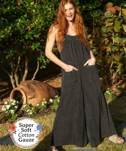 Natural Life NEW & TRENDING Dakota Gauze Overalls