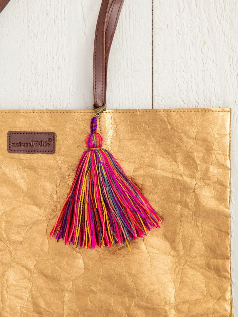 Natural Life Tassel Key Clip 4 Natural Life Tassel Key Clip