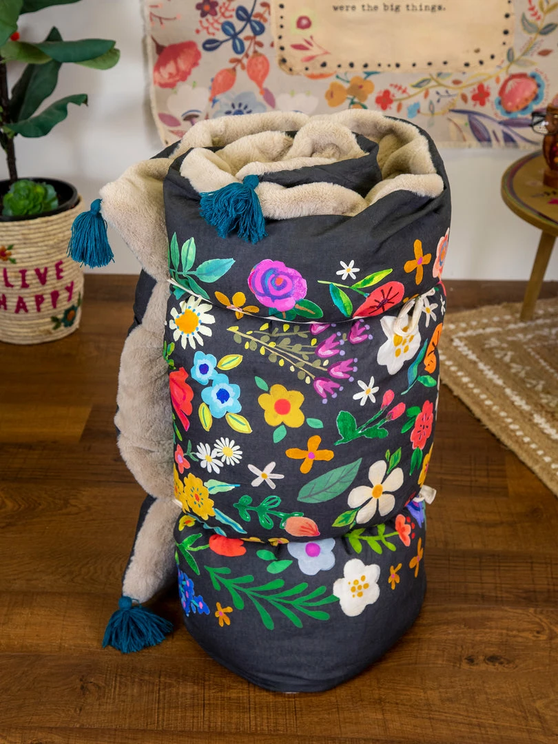 Natural Life Faux Fur Lounge Bed Roll 3 Natural Life Faux Fur Lounge Bed Roll