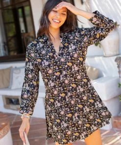 Natural Life CLOTHES Twiggy Mini Shirt Dress