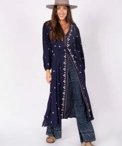 Natural Life Brae Embroidered Midi Dress