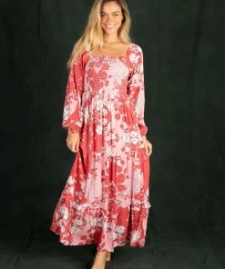 Natural Life CLOTHES Daria Smocked Maxi Dress