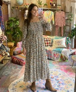 Natural Life CLOTHES Daria Smocked Maxi Dress