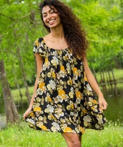 Natural Life NEW & TRENDING Flutter Sleeve Mini Dress