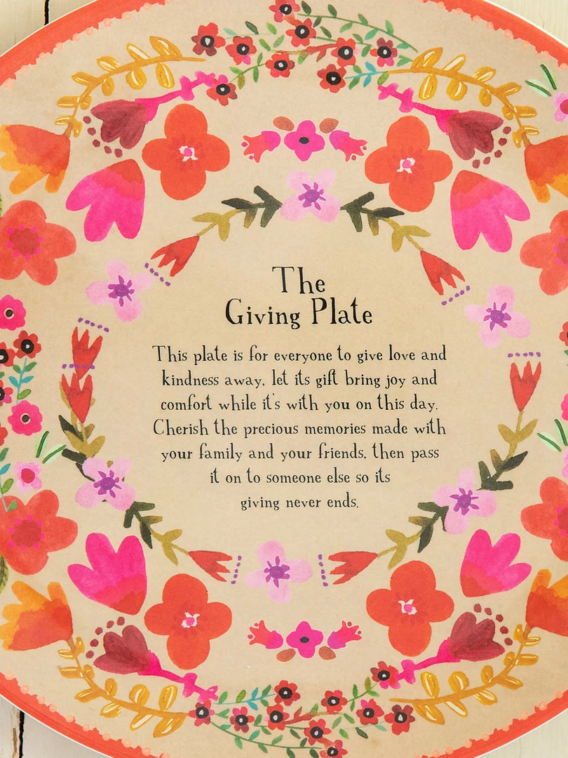 Natural Life HOME & LIVING Set Of 3 Melamine Giving Plates 4 Natural Life HOME & LIVING Set Of 3 Melamine Giving Plates