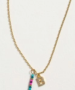 Natural Life Initial Charm Necklace Best Selling Gifts