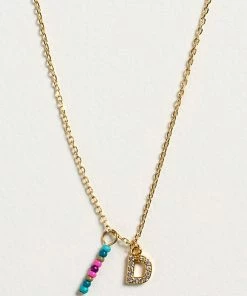 Natural Life Initial Charm Necklace Best Selling Gifts