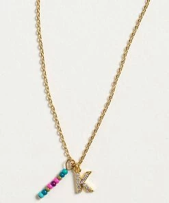 Natural Life Initial Charm Necklace Best Selling Gifts