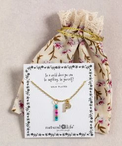 Natural Life Initial Charm Necklace Best Selling Gifts