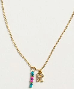 Natural Life Initial Charm Necklace Best Selling Gifts